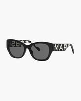 Marc Jacobs New - The Bold Logo Square Cat Eye Sunglasses Black/White
