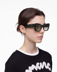 Marc Jacobs Online - The Bold Logo Cat Eye Sunglasses Havana