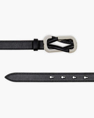 Marc Jacobs Sale - The Dual Belt Black/Silver