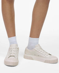Marc Jacobs Discount - The Leather Sneaker Cotton White