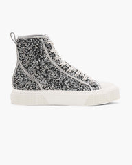 Marc Jacobs Outlet - The Sequin High Top Sneaker Silver