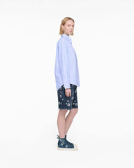 Marc Jacobs Online - The Sequin Daisy Denim High Top Sneaker Vintage Indigo