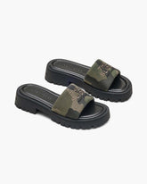 Marc Jacobs Outlet - The Camo Jacquard Lug Sole Slide Camo Multi