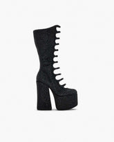 Marc Jacobs New - The Rhinestone Kiki Knee-High Boot Black/Black