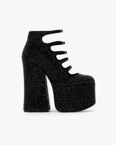 Marc Jacobs New - The Rhinestone Kiki Ankle Boot Black/Black