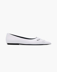 Marc Jacobs New - The Kat Ballerina Bright White