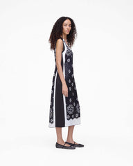 Marc Jacobs Outlet - Trompe L'Oeil Eyelet Dress Black/White