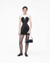 Marc Jacobs US - Seamed Up Satin Dress Black/White
