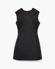 Marc Jacobs Outlet - Seamed Up Satin Dress Black