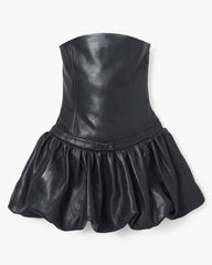 Marc Jacobs For Sale - The Leather Bubble Dress Black