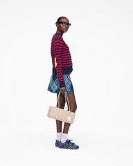 Marc Jacobs New - Joy Striped Crewneck Navy/Red