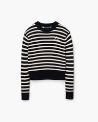 Marc Jacobs Online - Joy Striped Crewneck Black/White