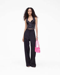 Marc Jacobs New - Sculpted Satin Halter Top Black