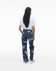 Marc Jacobs For Sale - The Rip And Repair Straight Jean Punk Indigo