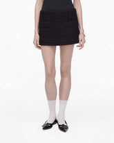 Marc Jacobs US - Tweed Mini Skirt Black