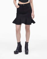 Marc Jacobs Sale - The Fluted Mini Skirt Black