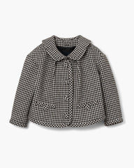 Marc Jacobs Discount - Gingham Tweed Jacket Black Multi