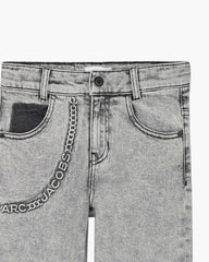 Marc Jacobs Discount - The Trompe Loeil Chain Jeans Black