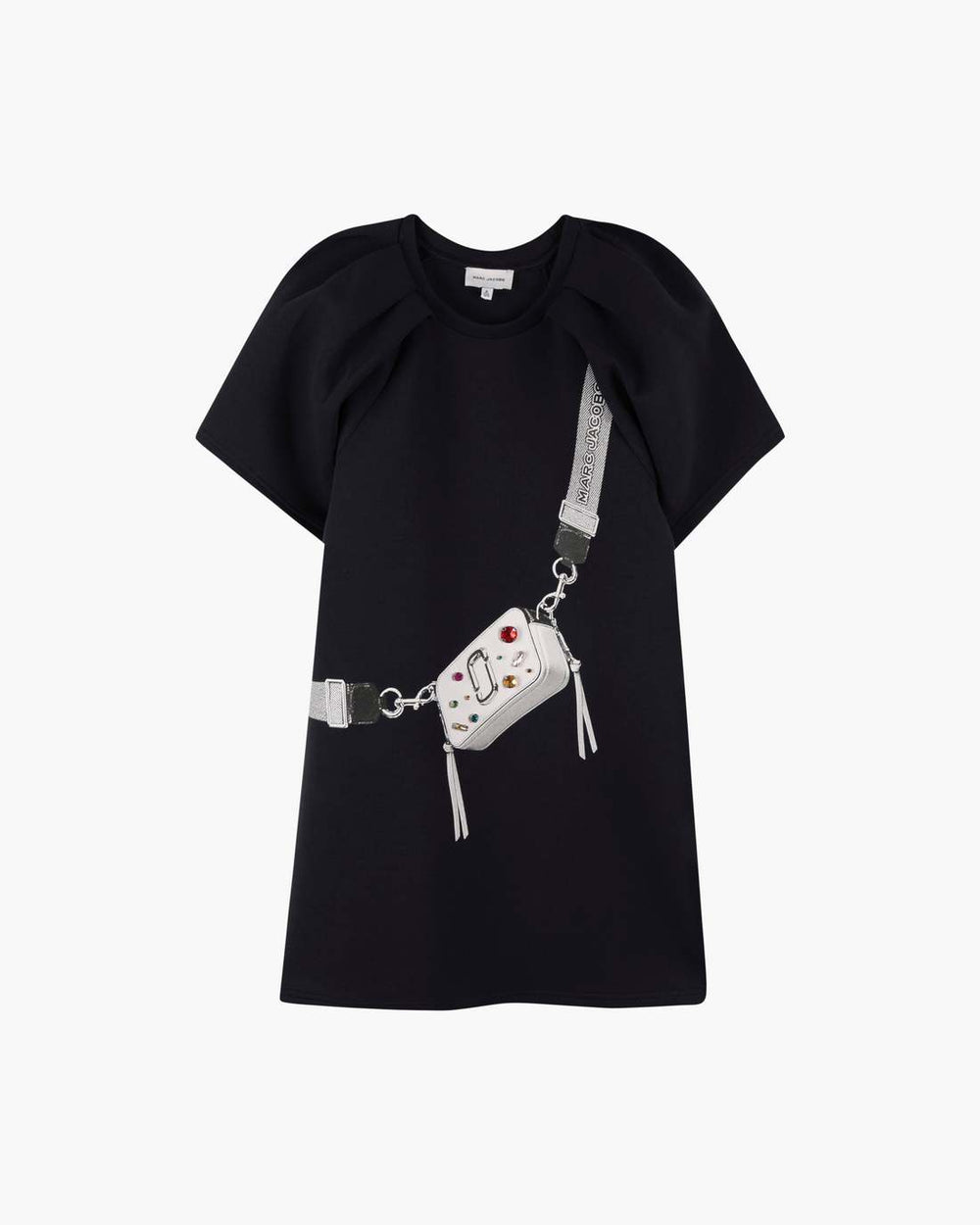 Marc Jacobs New - The Trompe Loeil Snapshot Dress Navy