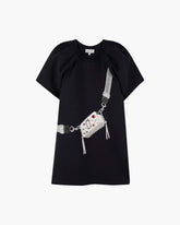 Marc Jacobs New - The Trompe Loeil Snapshot Dress Navy