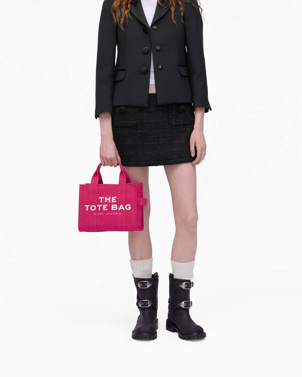 Marc Jacobs Discount - The Canvas Small Tote Bag Raspberry Pink