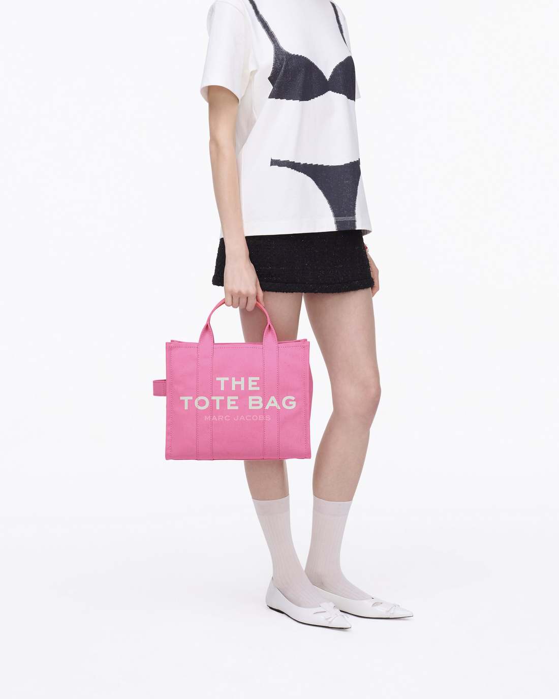 Marc Jacobs Outlet - The Canvas Medium Tote Bag Bow Pink
