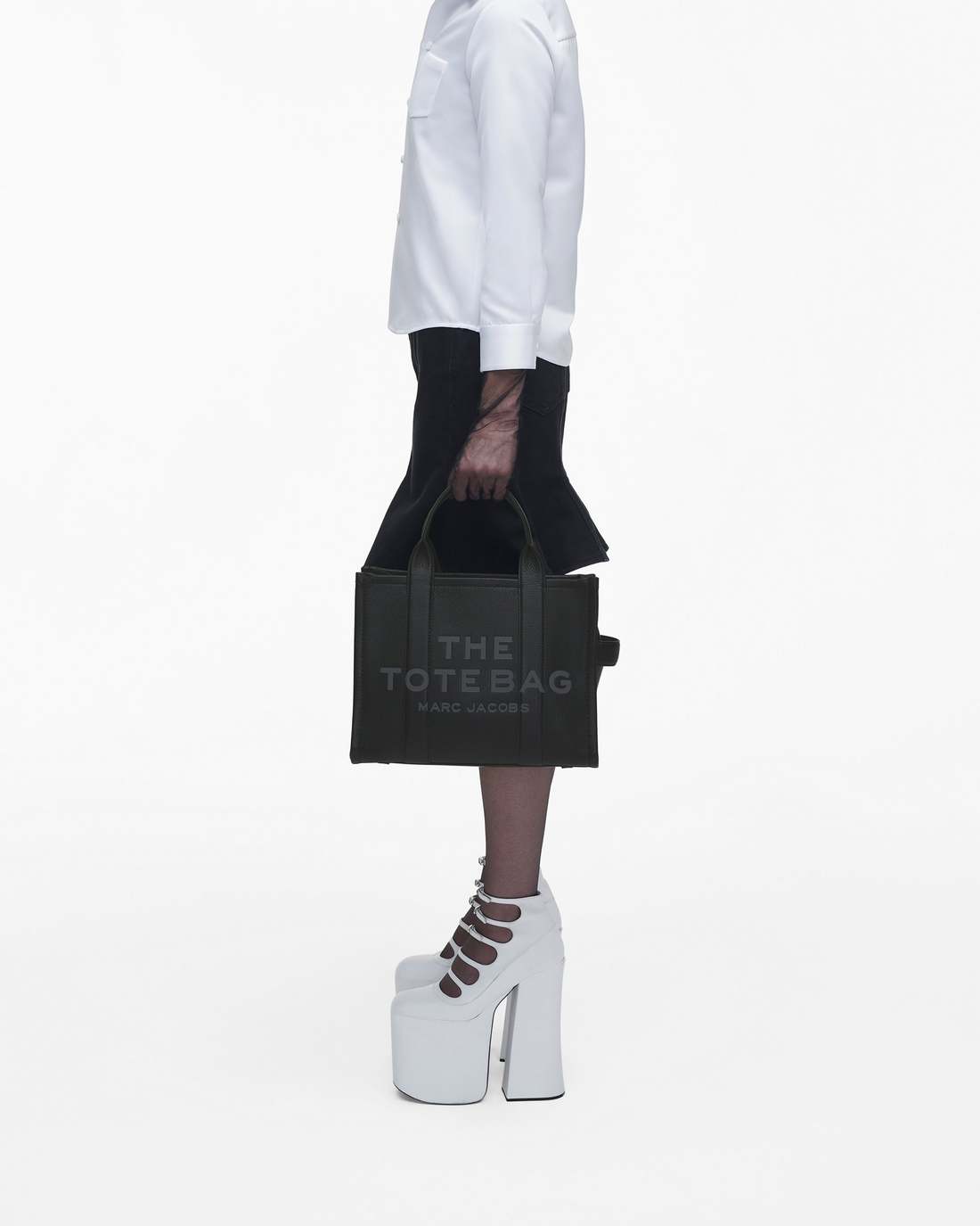 Marc Jacobs US - The Leather Medium Tote Bag Black