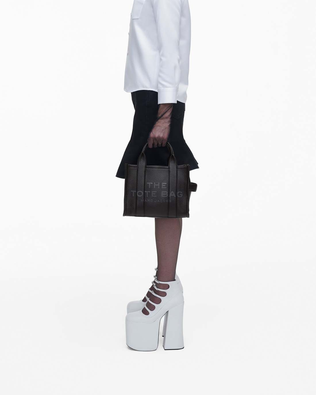 Marc Jacobs New - The Leather Small Tote Bag Black