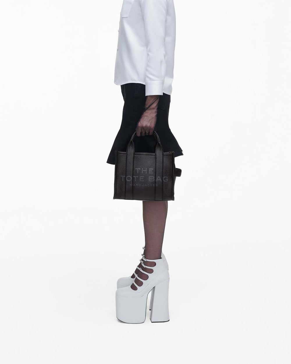 Marc Jacobs New - The Leather Small Tote Bag Black