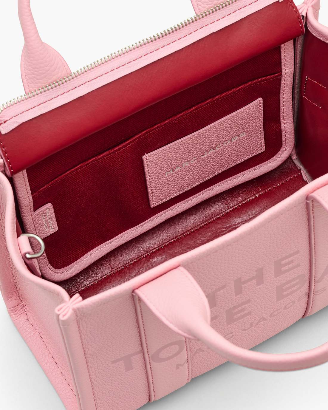Marc Jacobs Discount - The Leather Small Tote Bag Ribbon Pink