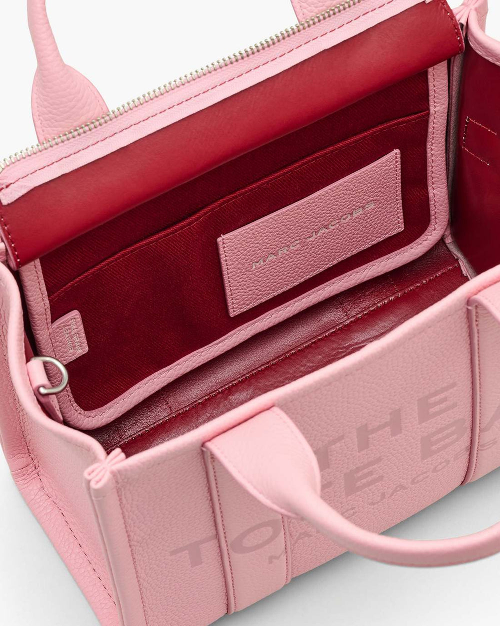 Marc Jacobs Discount - The Leather Small Tote Bag Ribbon Pink