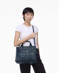 Marc Jacobs For Sale - The Leather Medium Tote Bag Blue Sea