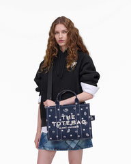 Marc Jacobs US - The Bandana Canvas Medium Tote Bag Navy Multi