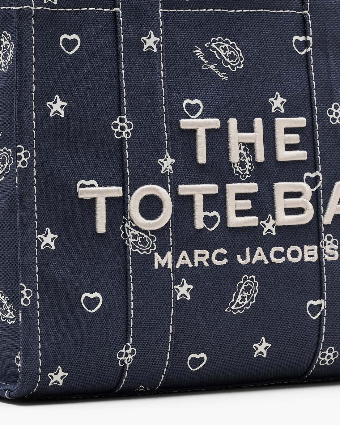 Marc Jacobs US - The Bandana Canvas Medium Tote Bag Navy Multi