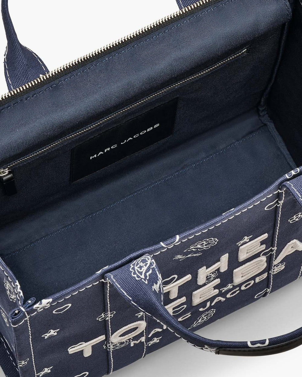 Marc Jacobs US - The Bandana Canvas Medium Tote Bag Navy Multi