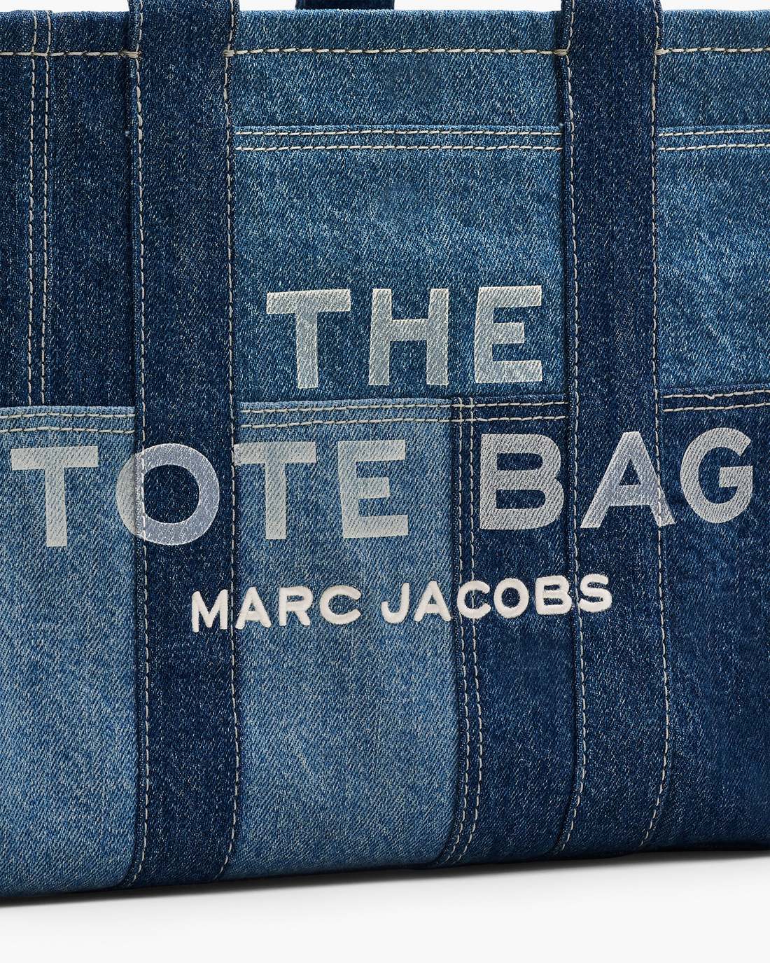 Marc Jacobs Discount - The Denim Medium Tote Bag Blue Denim