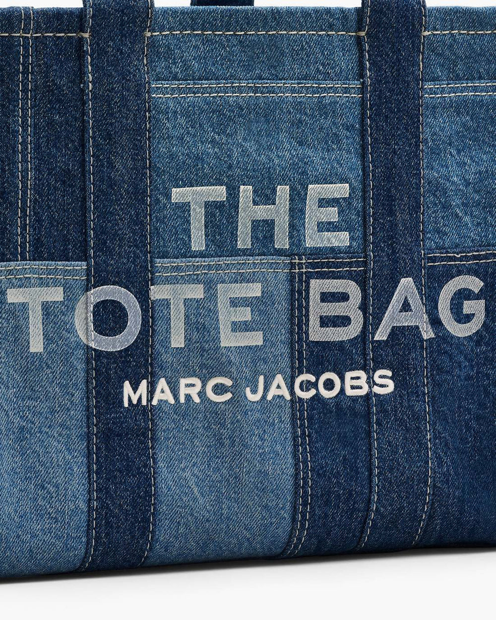 Marc Jacobs Discount - The Denim Medium Tote Bag Blue Denim