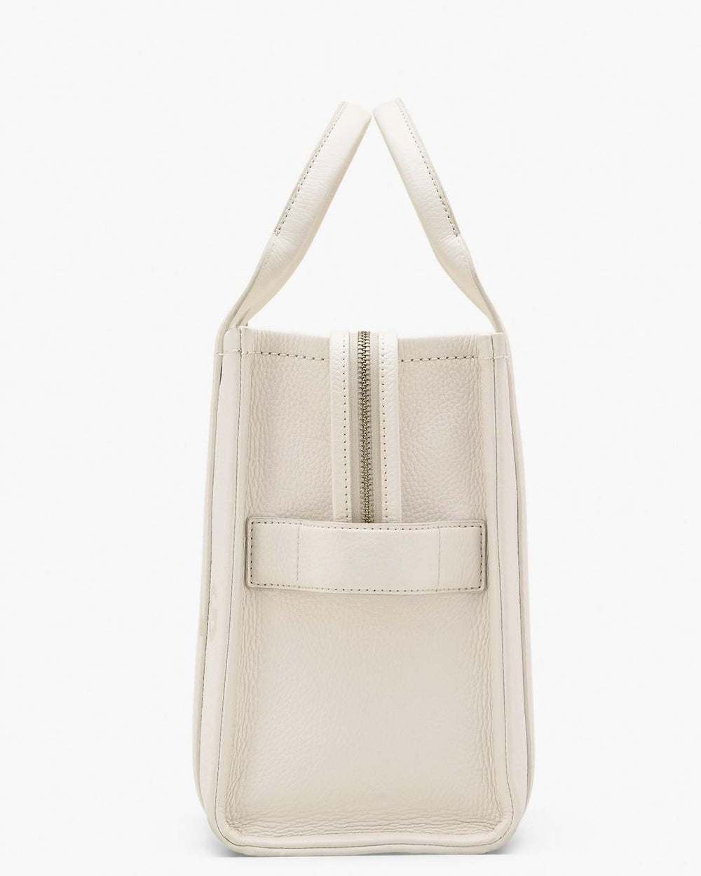 Marc Jacobs Outlet - The Leather Medium Tote Bag Cotton/Silver