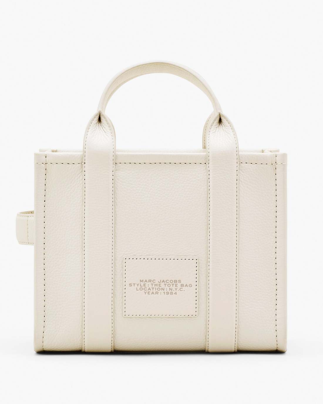 Marc Jacobs US - The Leather Small Tote Bag Cotton/Silver