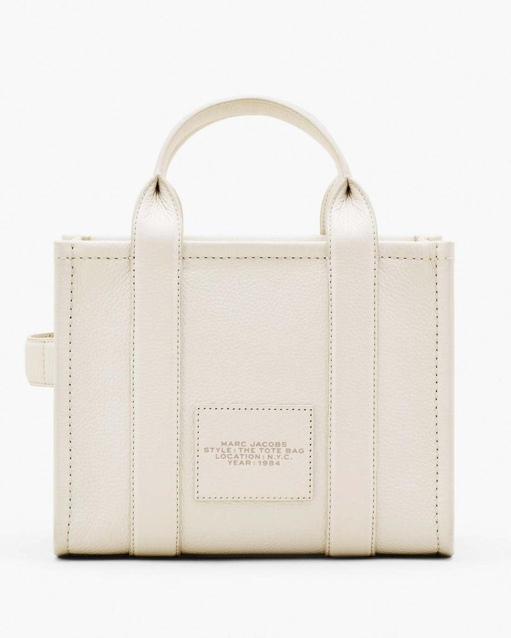 Marc Jacobs US - The Leather Small Tote Bag Cotton/Silver