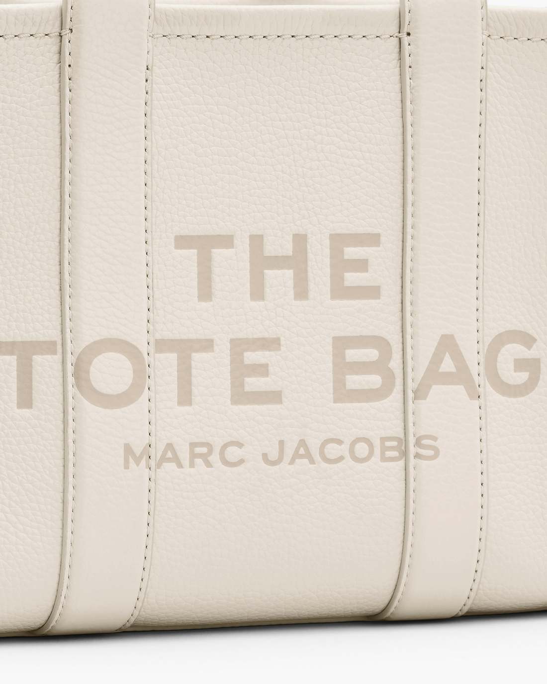 Marc Jacobs US - The Leather Small Tote Bag Cotton/Silver