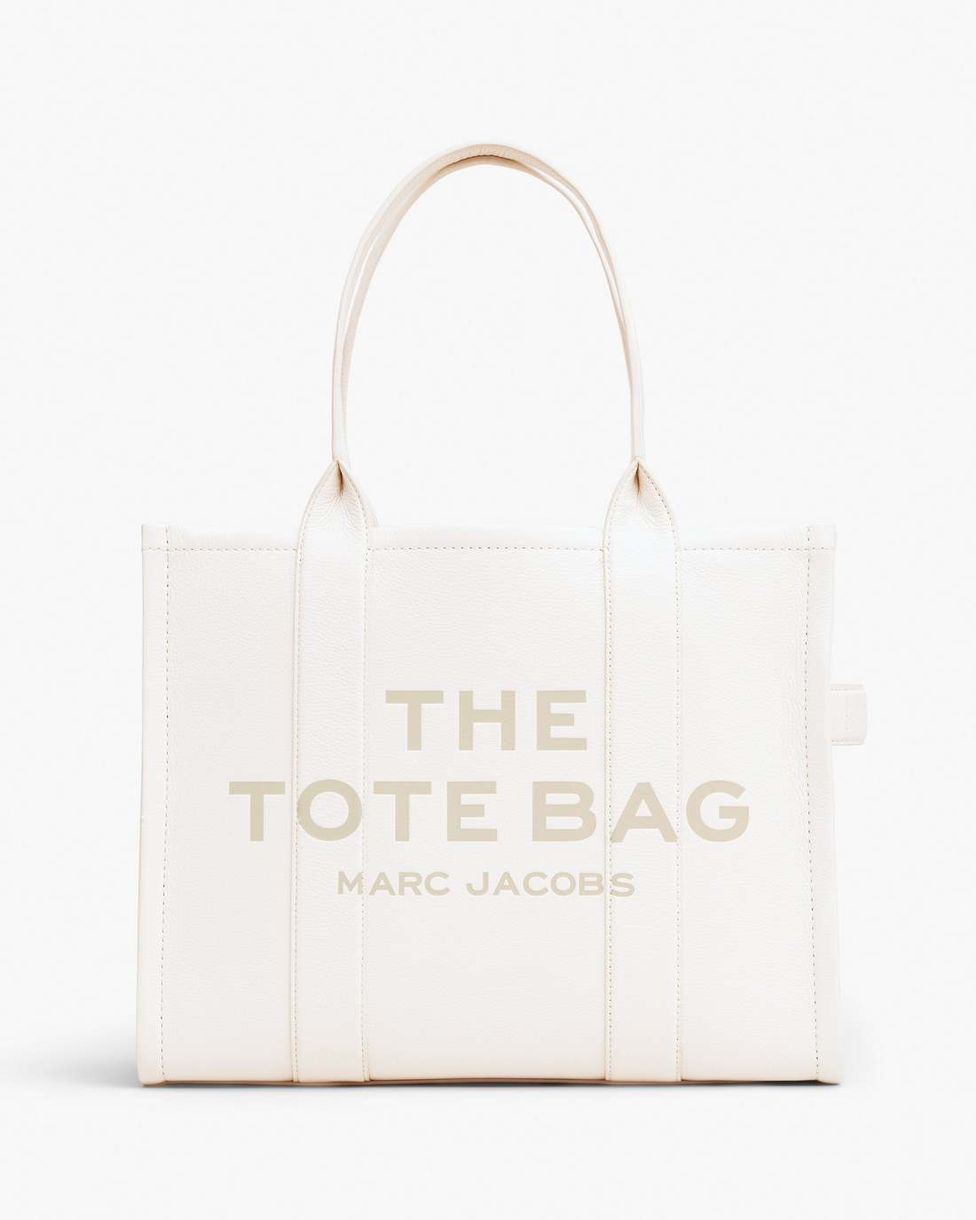 Marc Jacobs Online - The Leather Large Tote Bag Cotton/Silver