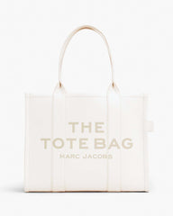 Marc Jacobs Online - The Leather Large Tote Bag Cotton/Silver