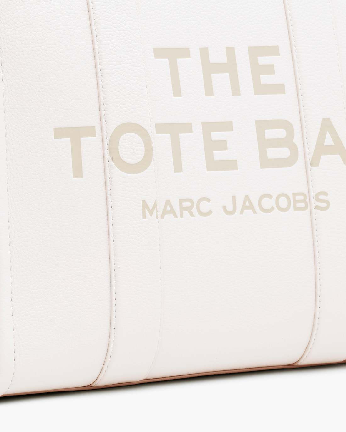 Marc Jacobs Online - The Leather Large Tote Bag Cotton/Silver