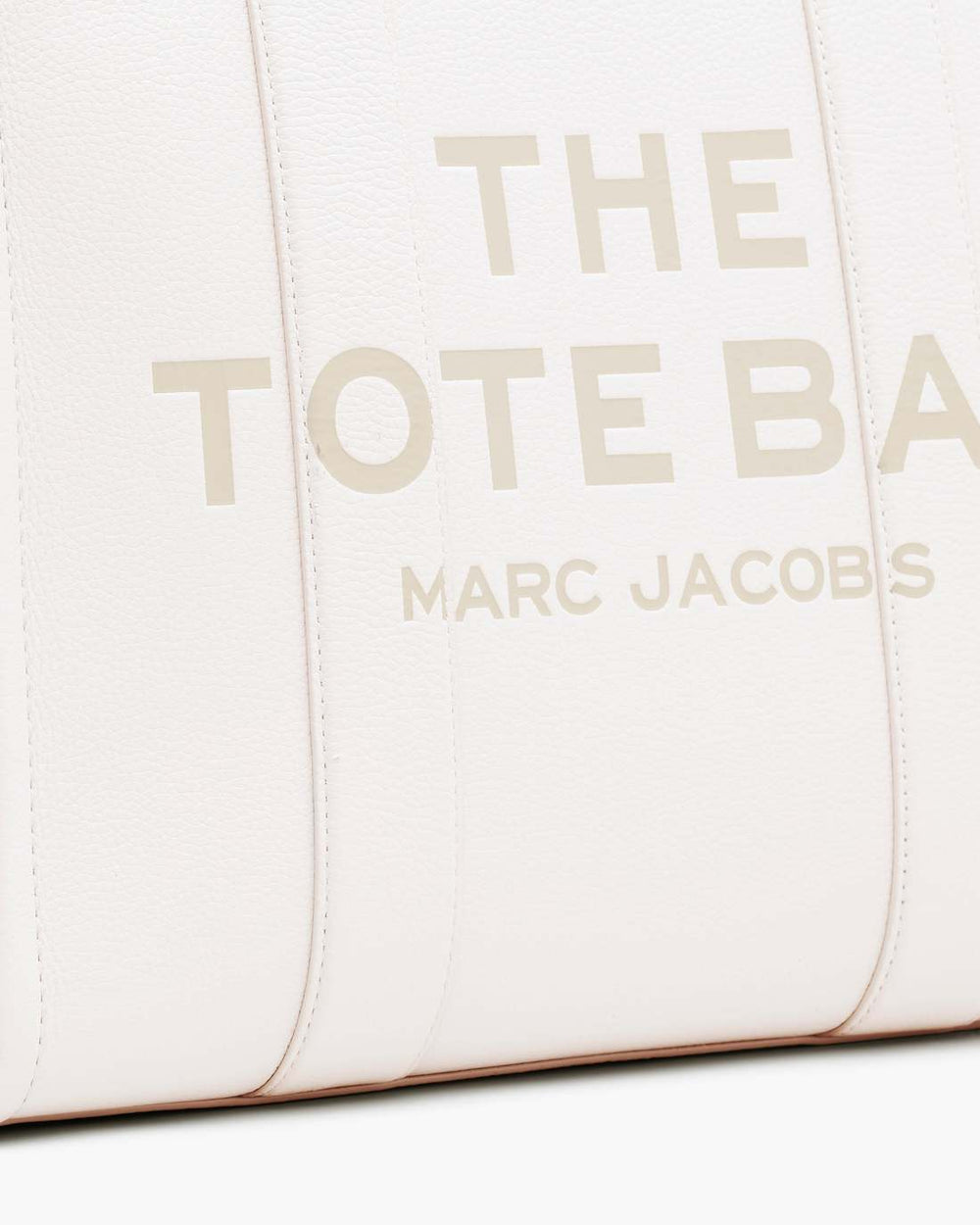 Marc Jacobs Online - The Leather Large Tote Bag Cotton/Silver