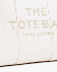 Marc Jacobs Online - The Leather Large Tote Bag Cotton/Silver
