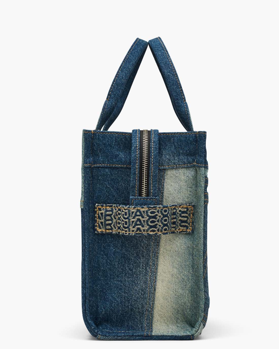 Marc Jacobs Discount - The Deconstructed Denim Medium Tote Bag Indigo Multi