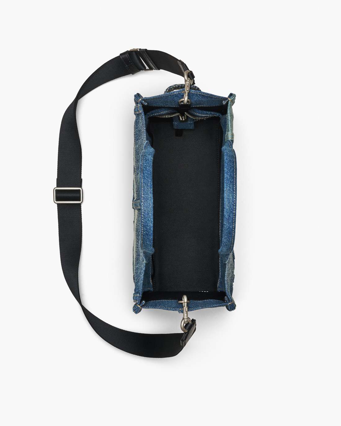 Marc Jacobs Discount - The Deconstructed Denim Medium Tote Bag Indigo Multi