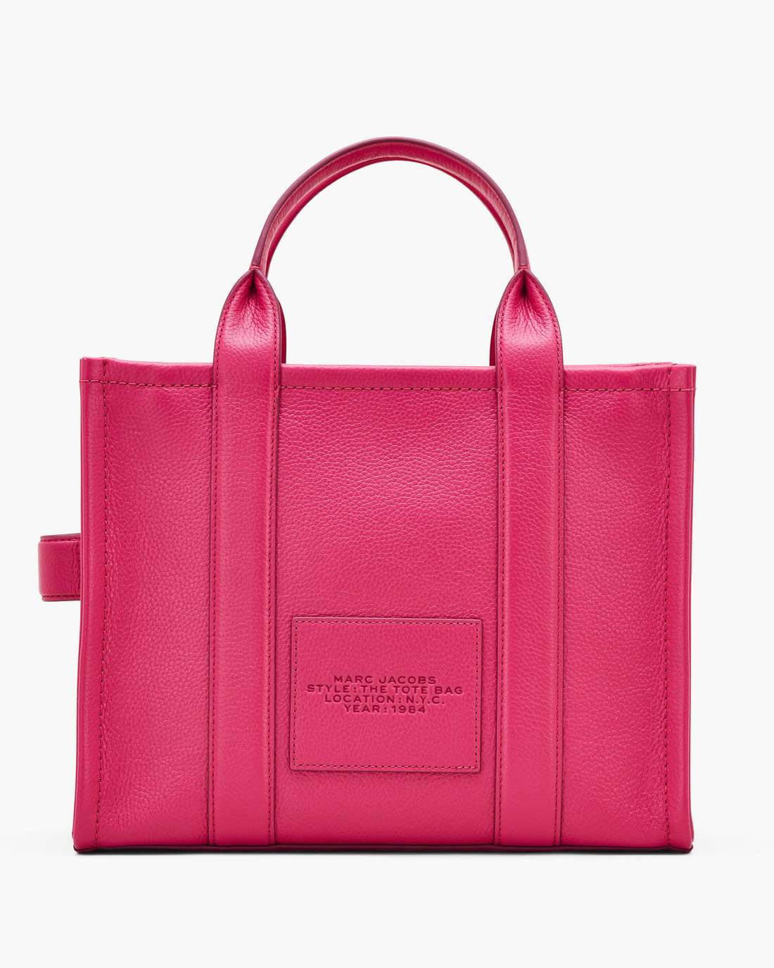 Marc Jacobs For Sale - The Leather Medium Tote Bag Raspberry Pink