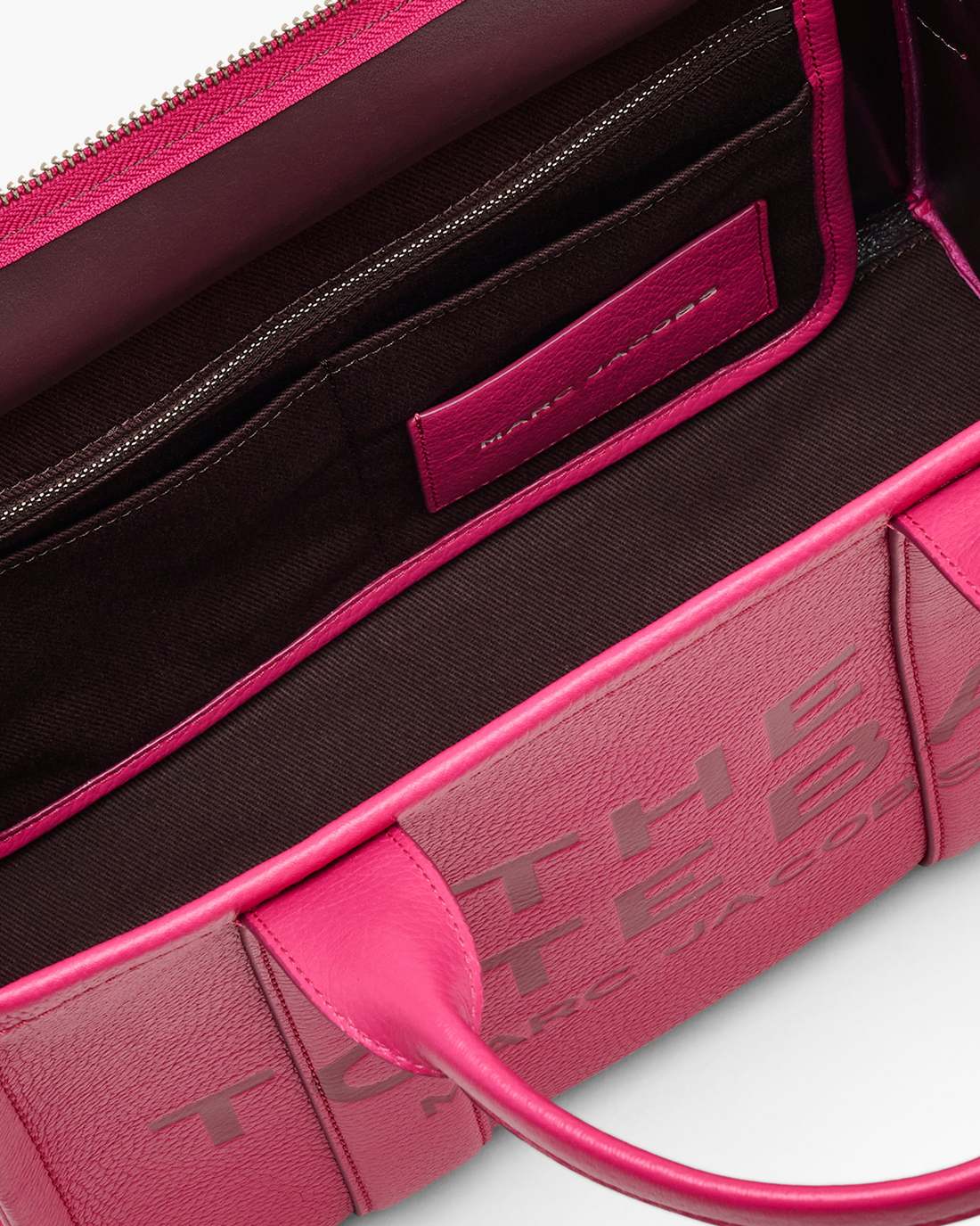 Marc Jacobs For Sale - The Leather Medium Tote Bag Raspberry Pink